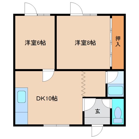 岩見沢駅 車移動15分  3km 1階の物件間取画像